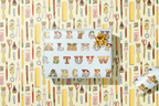 re:mused studio - Back to (Art) School Gift Wrap Sheet - Double Sided