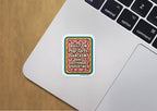 Tiramisu Paperie - Built On Poptarts Sarcasm Sticker, Gen X Sticker
