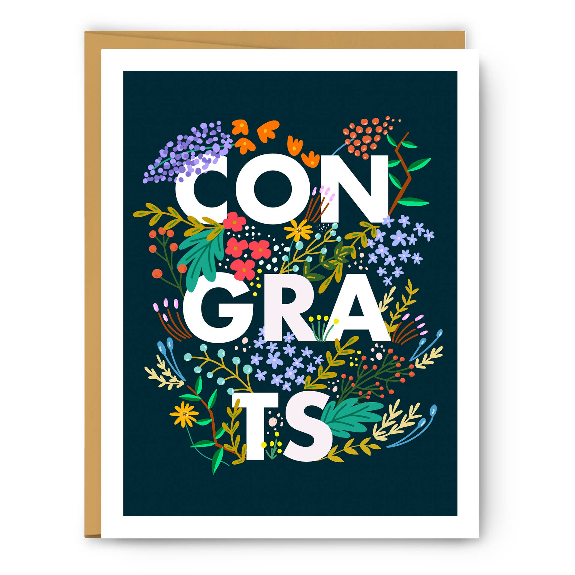 Footnotes - Congrats Floral - Congrats Card