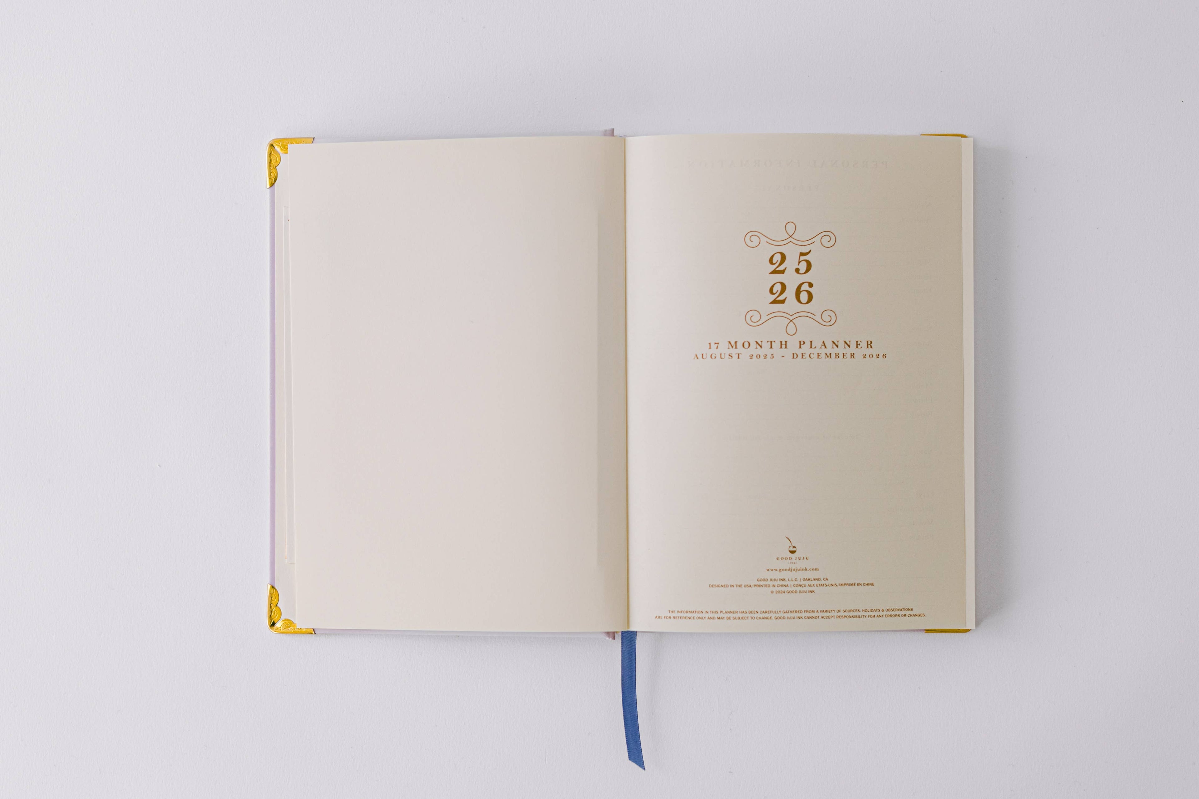 Good Juju Ink - 2026 Vines and Butterflies 17-Month Medium Bound Planner