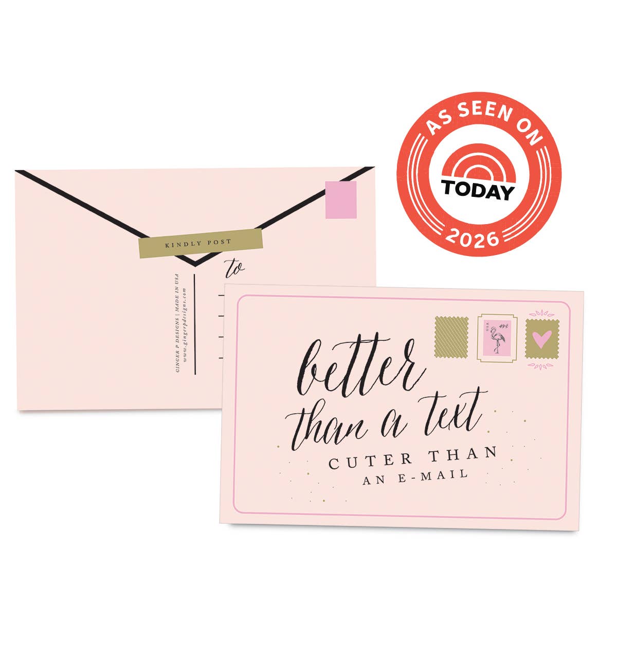 Ginger P. Designs - Better Than a Text Postcards