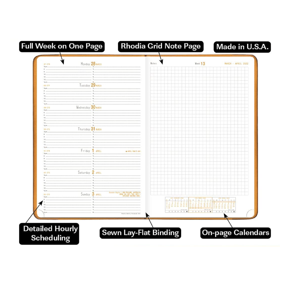 Rhodia Planner for 2026: Black