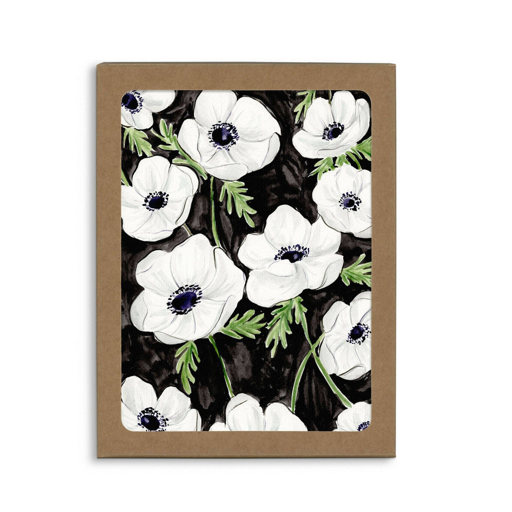 Almeida Illustrations - Anemones Florals | Boxed Set of 6 Greeting Cards