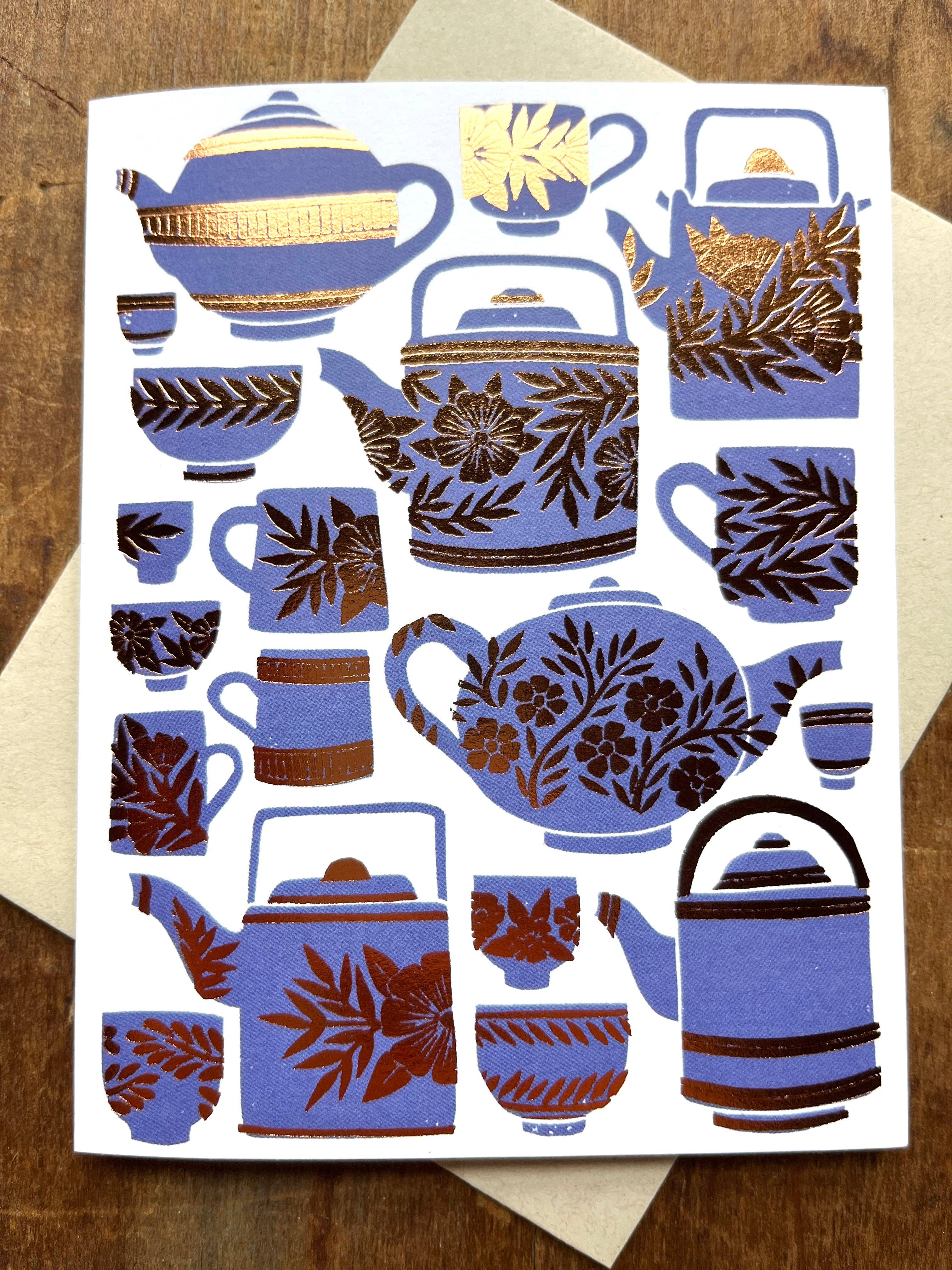Katharine Watson - Tea Set Greeting Card