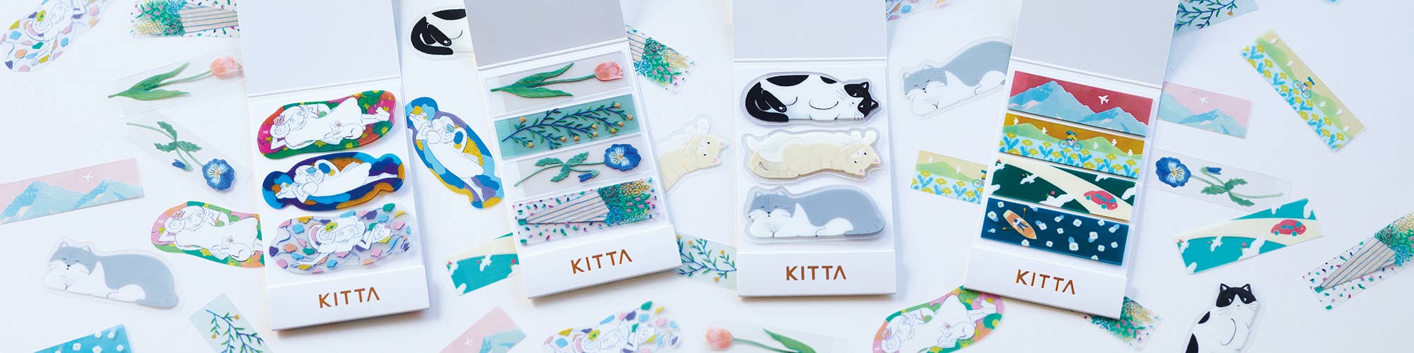 KING JIM - KITTA WASHI Tape Special: Cat
