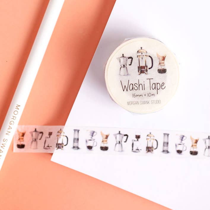 Morgan Swank Studio - Coffee Washi Tape