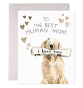 E. Frances Paper - Best Human Mom Greeting Card