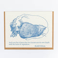 Lady Pilot Letterpress - Pet Condolence Greeting Card