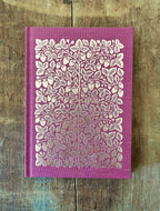 Katharine Watson - Foil Stamped Linen Journal, Blank Burgundy