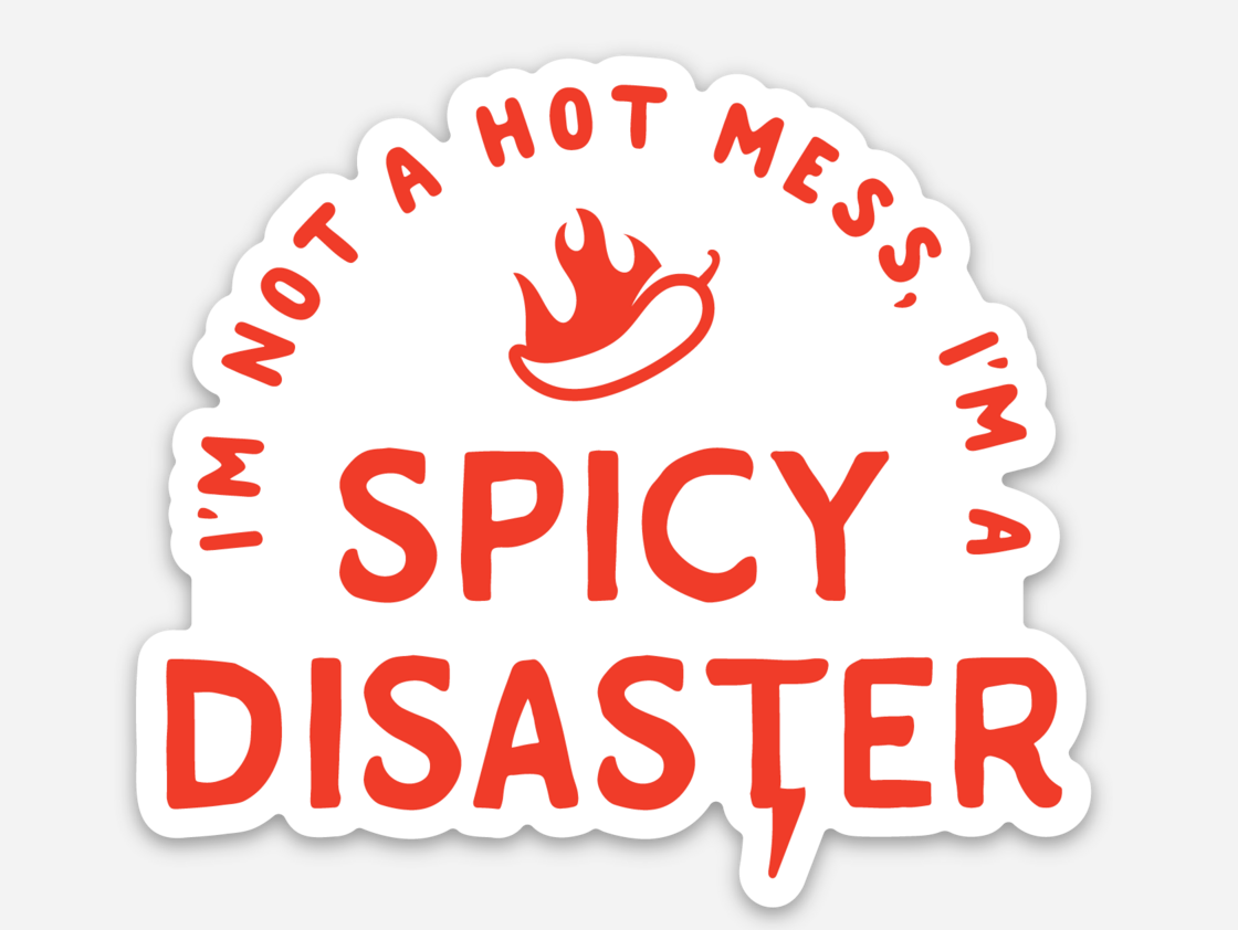 inviting affairs paperie - Spicy Disaster Sticker
