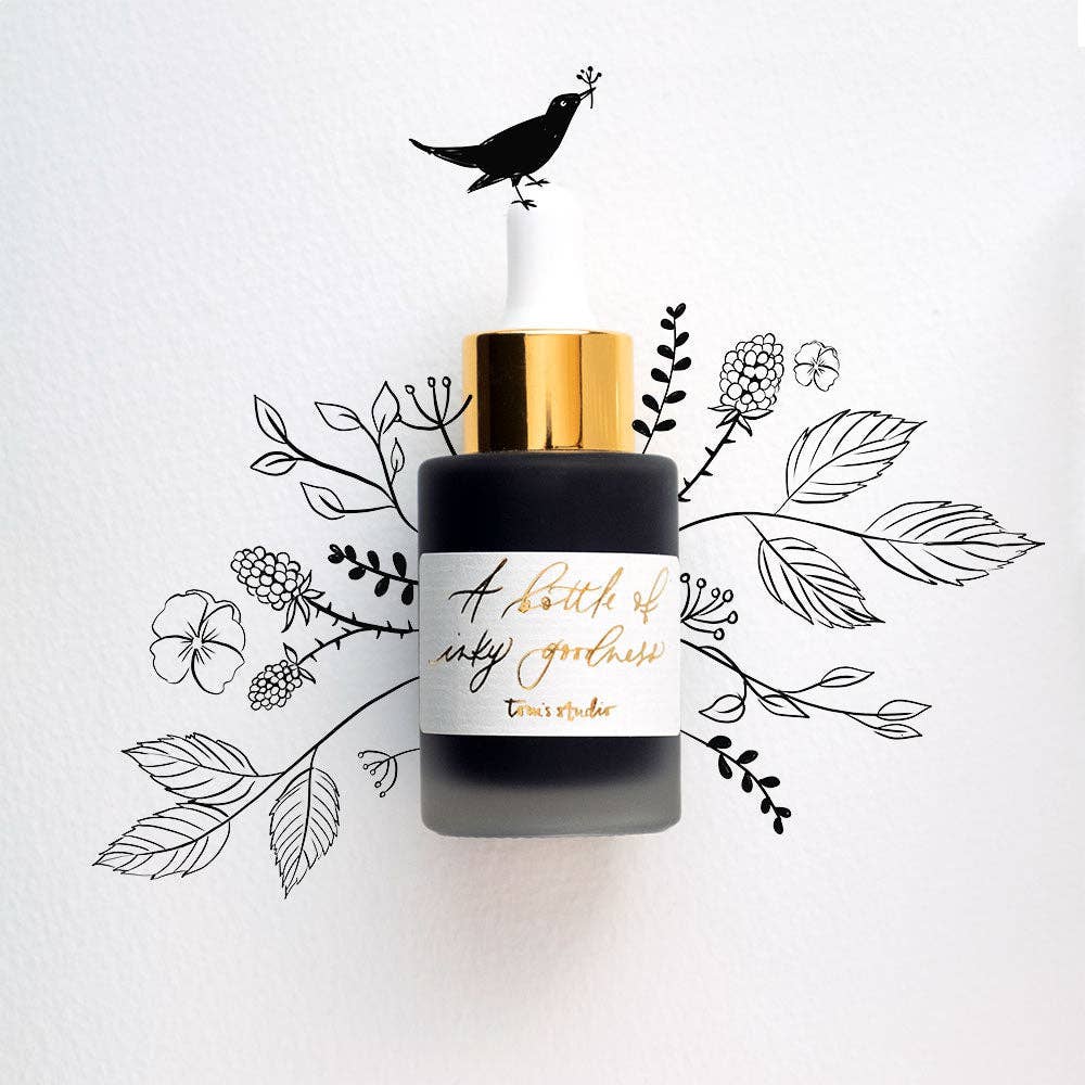 Tom's Studio - Jet Black - Calligraphy Ink
