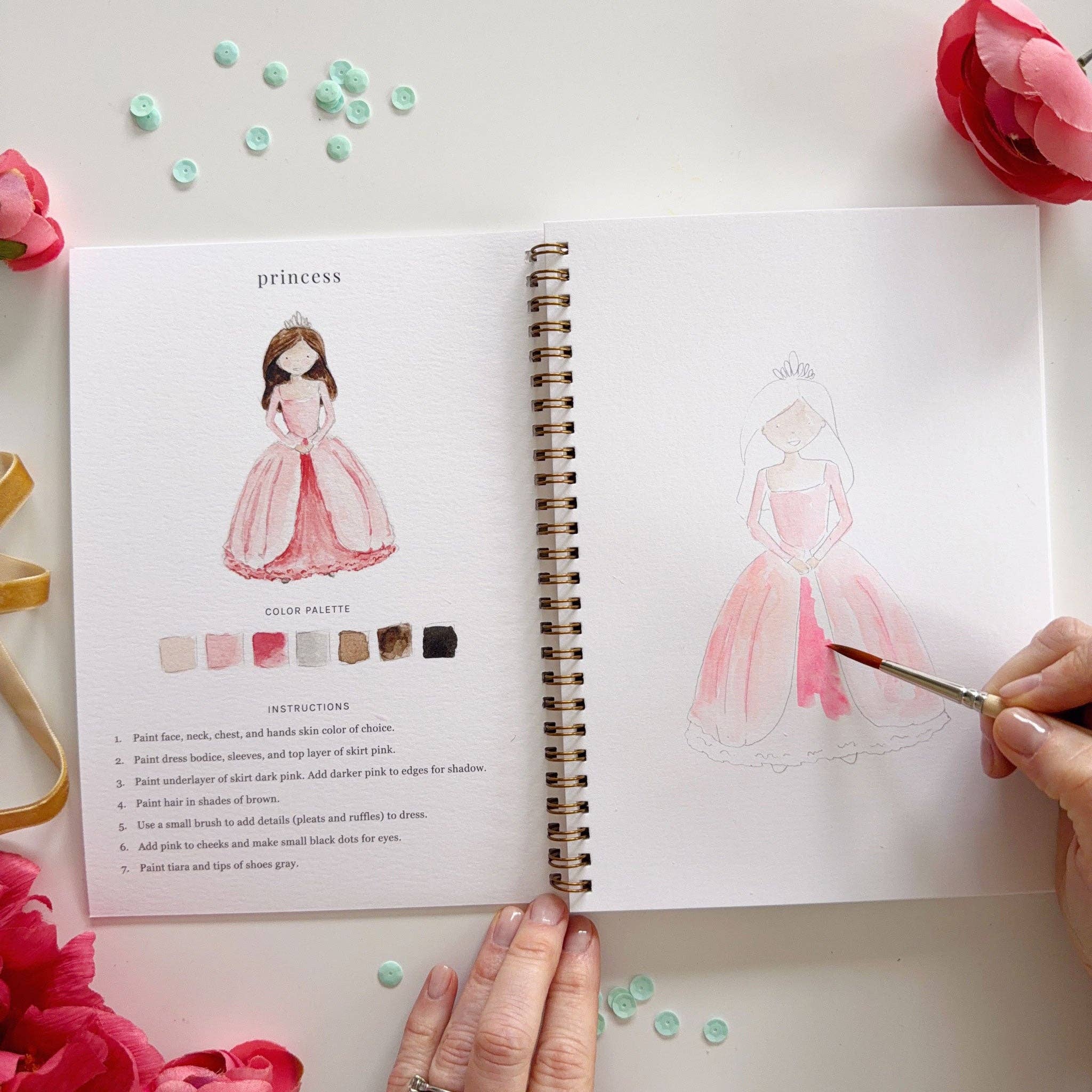 emily lex studio - Fairytale watercolor workbook