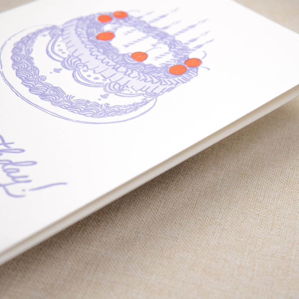 Kindred Letterpress - Birthday Cake Card