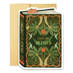 Good Juju Ink - Thou Art Retired Book Cover Diecut Card