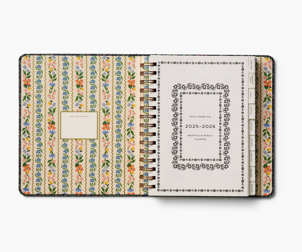 Rifle Paper Co. - 2026 Wildwood 17-Month Academic Covered Spiral Planner