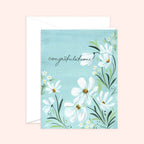 Almeida Illustrations - Congratulations Florals Card: