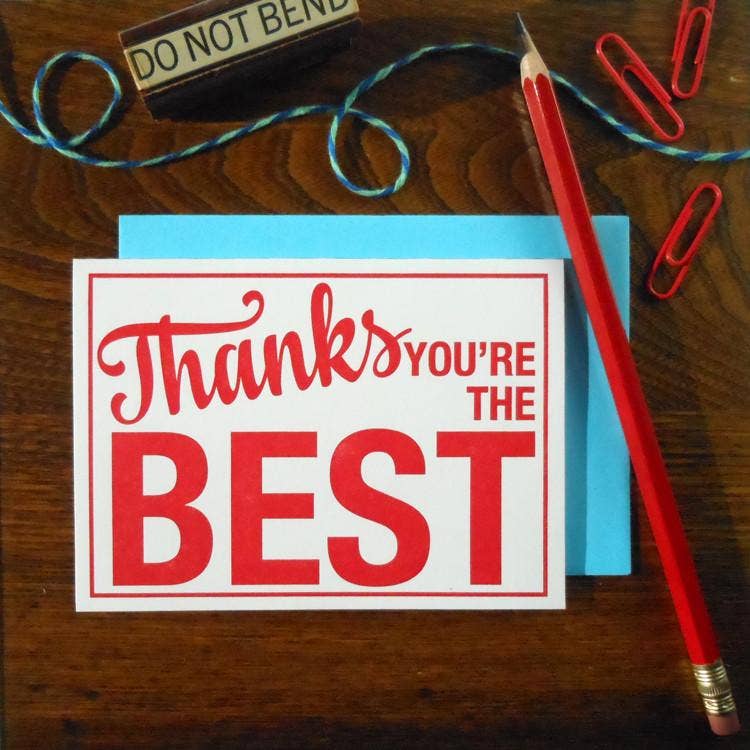 a. favorite design - Thanks You're The Best Sign