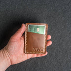 Ox & Pine - Two Pocket Wallet - Handmade Leather Wallet: Black