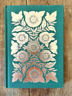 Katharine Watson - Foil Stamped Linen Journal, Blank Jewel Green