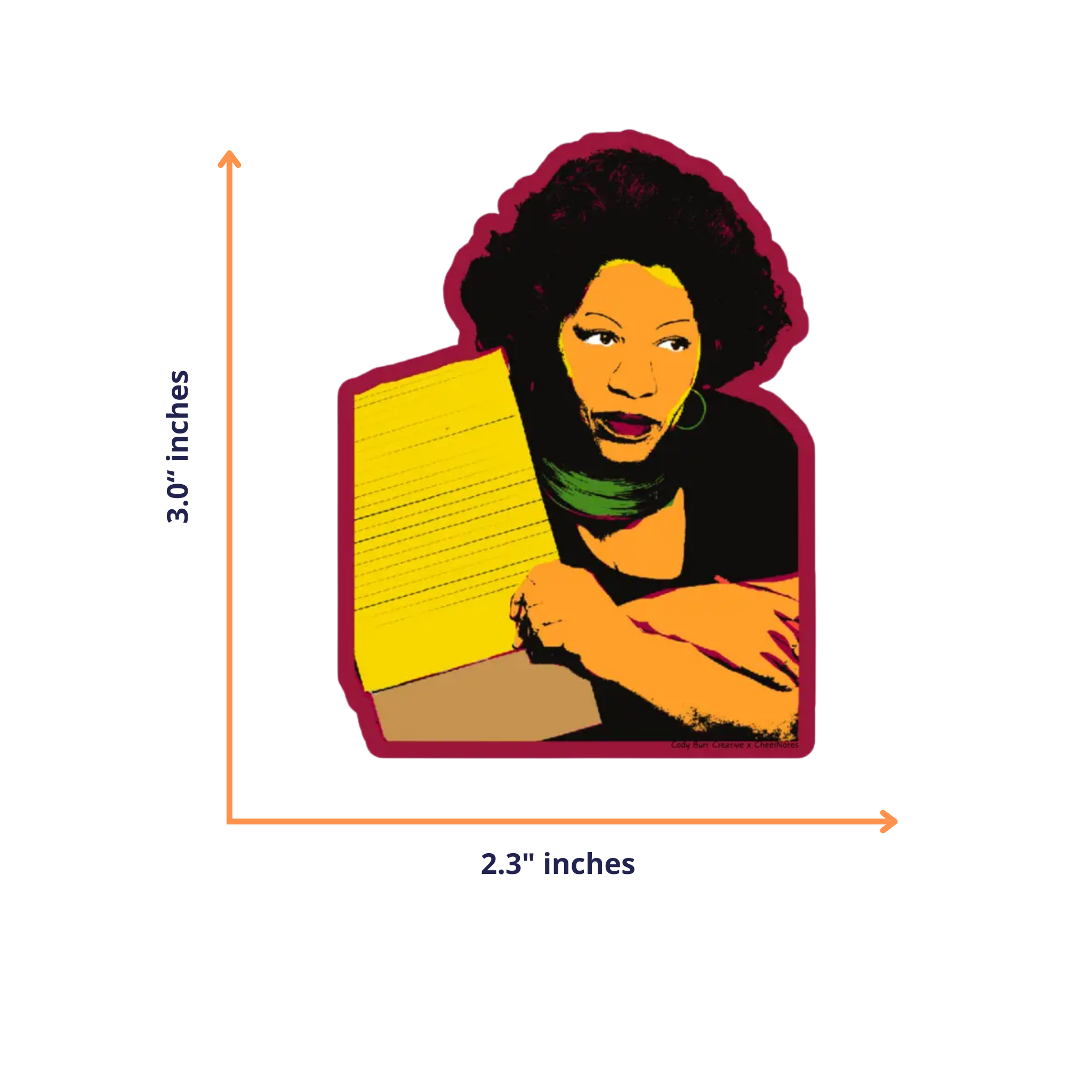 CheerNotes Greeting Cards & Stationery -  Toni Morrison Stickers