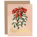 1canoe2 | One Canoe Two Paper Co. - Happy Holidays Mistletoe Greeting Card