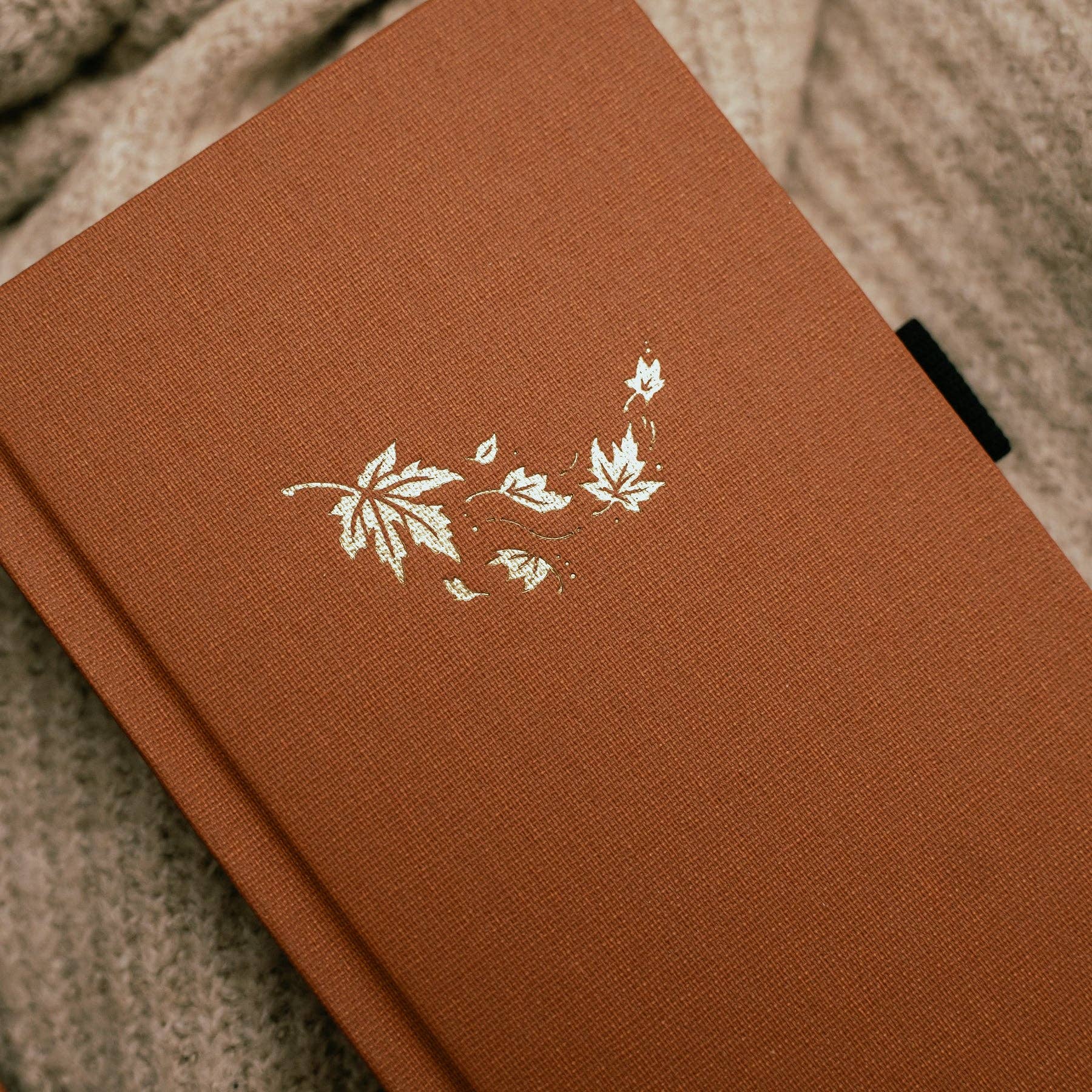 Archer and Olive - A5 Swirling Leaves Dot Grid Notebook