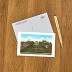 Found Image Press - Postcard - Birds Eye Lawn, University of Virginia