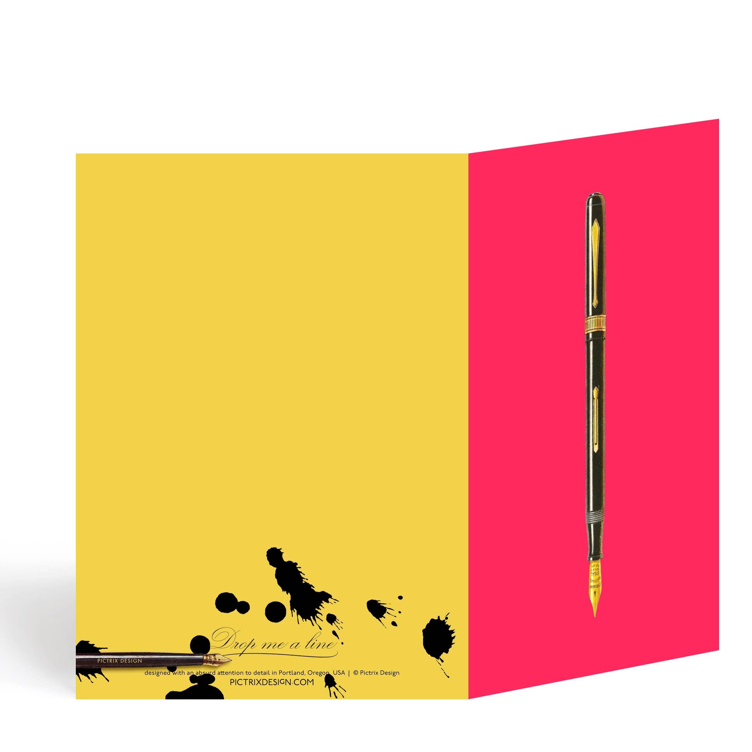 Pictrix Design - "Drop me a line" A6 greeting card