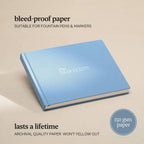 Kunitsa Co - Wedding Guest Book - Blank Sign in Book for Special Occasions: Something Blue