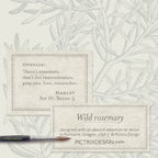Pictrix Design - "Wild rosemary" A6 sympathy card 