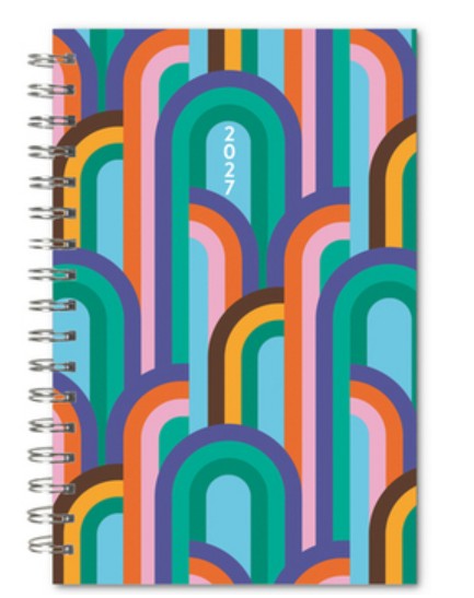 Designer : Color Cascade - 2027 Desk Calendar