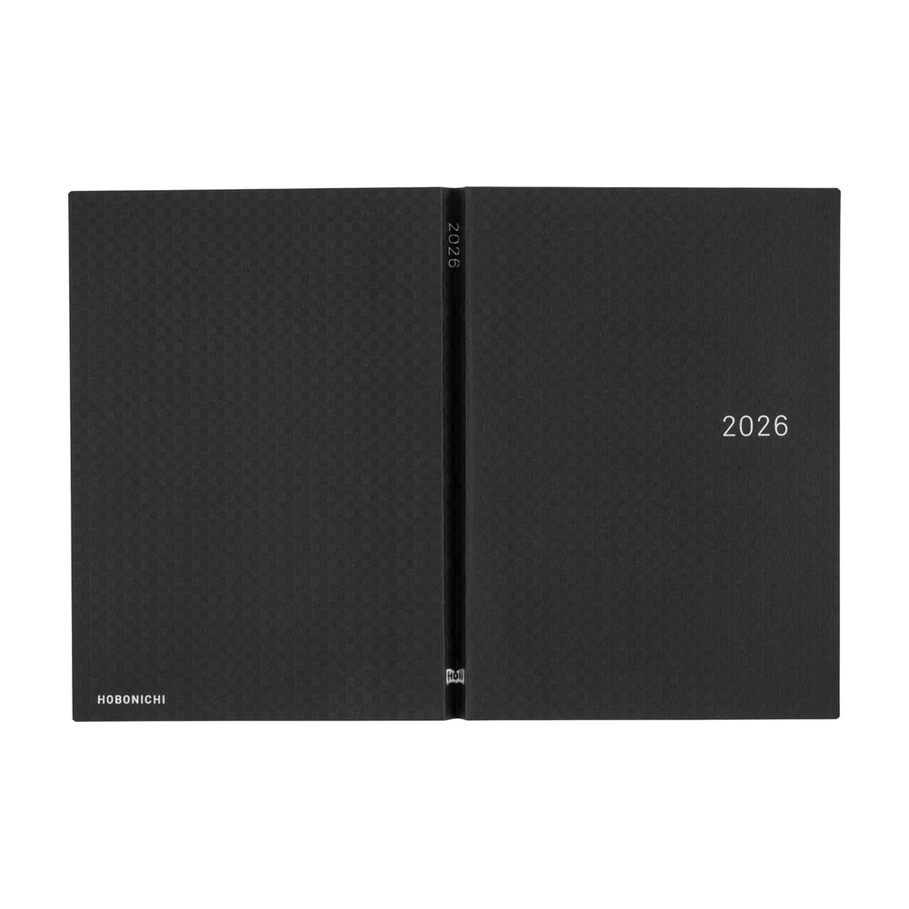 Hobonichi, Techo 2026 HON A5, Paper Series, Black Gingham