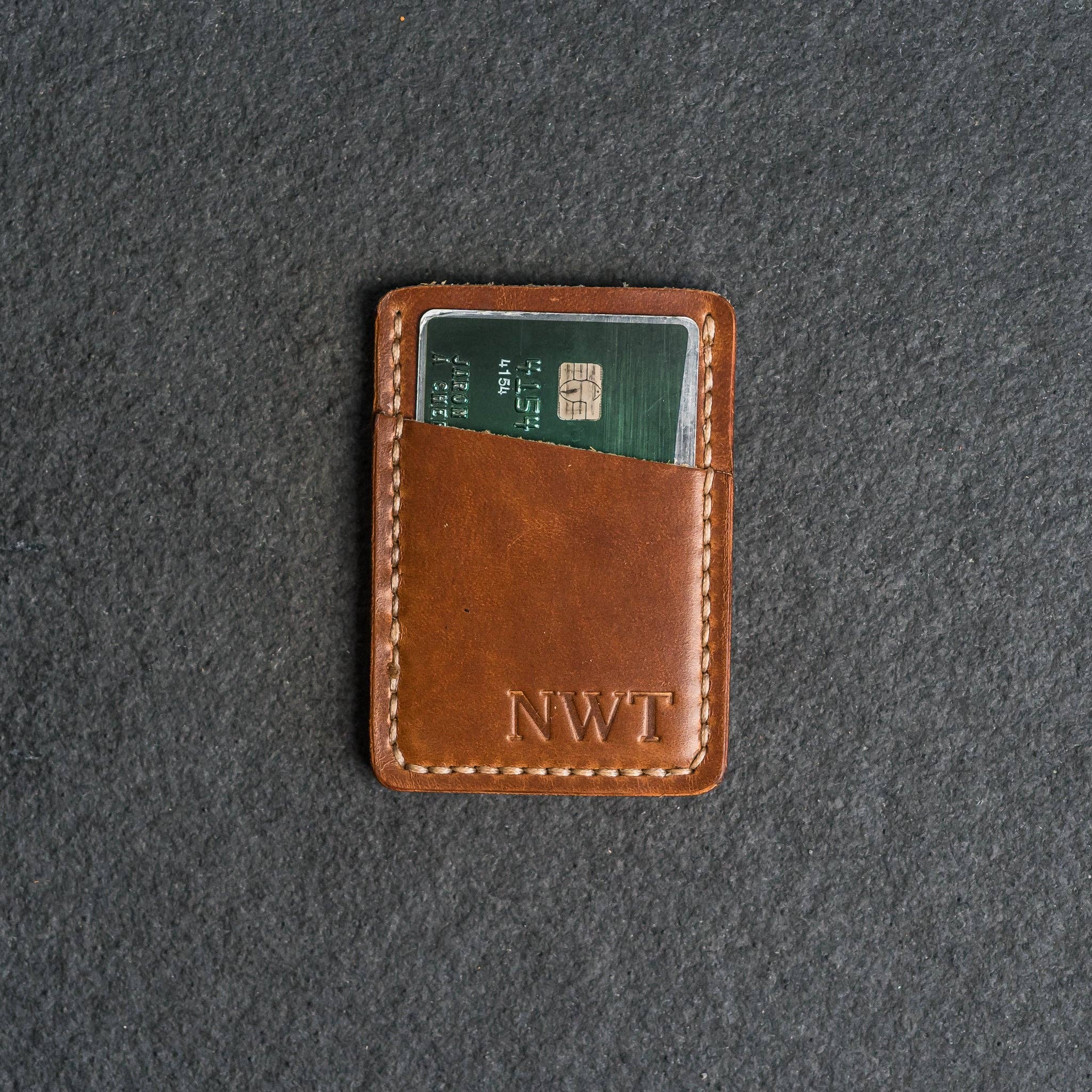 Ox & Pine - Two Pocket Wallet - Handmade Leather Wallet: Espresso