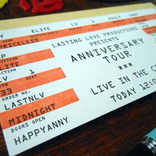 a. favorite design - Anniversary Rock Ticket