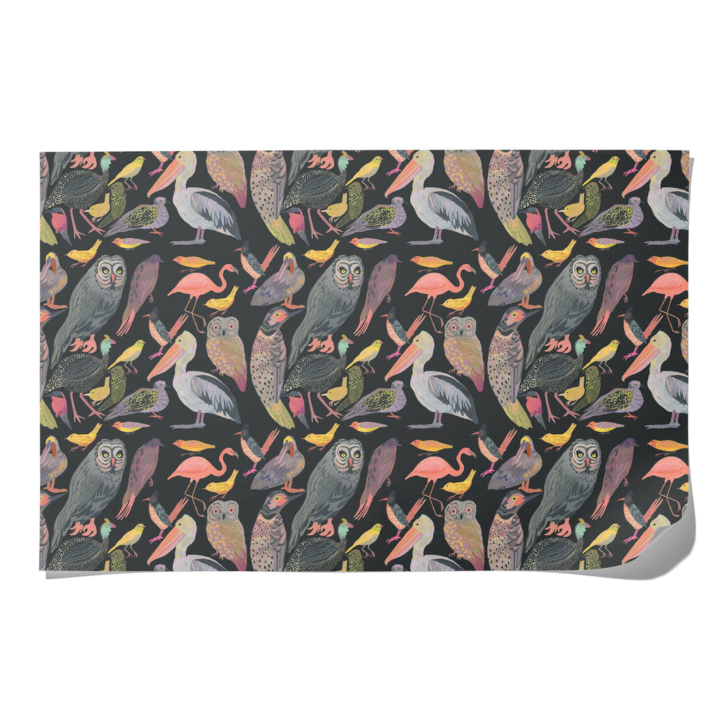 Red Cap Cards - Aviary wrapping paper: Flat sheet