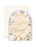 Ginger P. Designs - Baptism Blessings Arch Greeting Card
