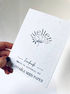 Atelier By Cat - Mini Seed Paper Notebook Eco-Friendly Paper Goods Plantable: Blank