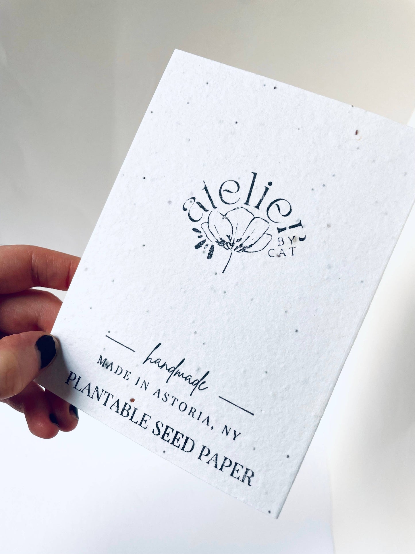Atelier By Cat - Mini Seed Paper Notebook Eco-Friendly Paper Goods Plantable: Blank