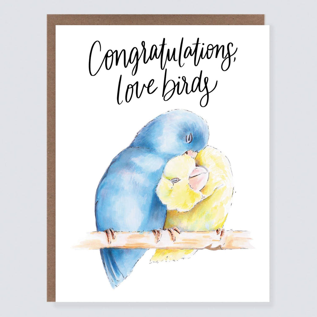 Morgan Swank Studio - Love Birds Engagement + Wedding Card