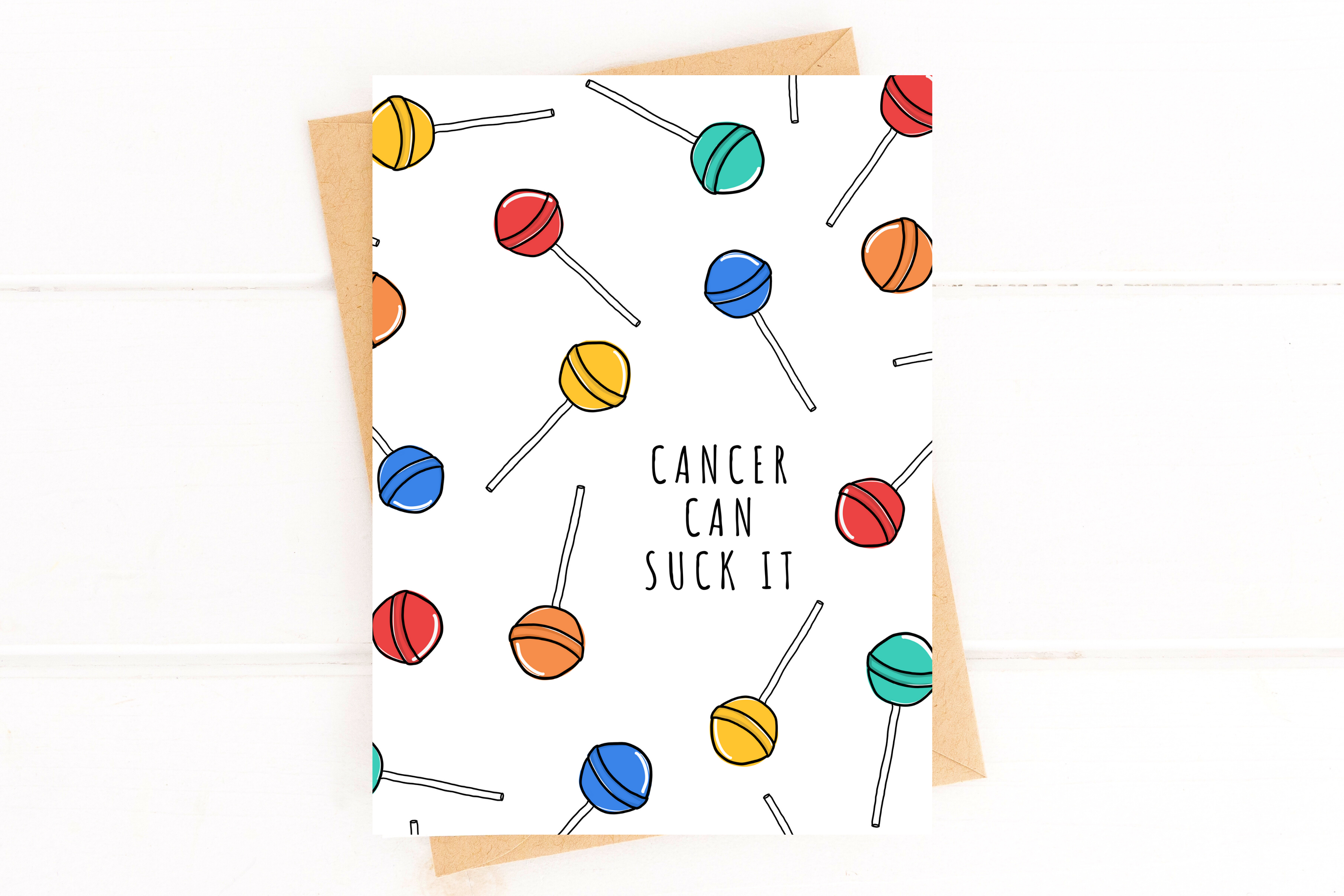 Five Dot Post - Cancer Can Suck It, Get Well, Cancer Card