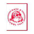 Lady Pilot Letterpress - Cool Yule Holiday Greeting Card