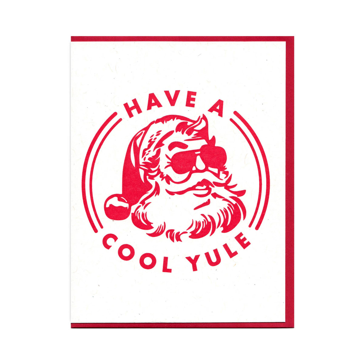Lady Pilot Letterpress - Cool Yule Holiday Greeting Card