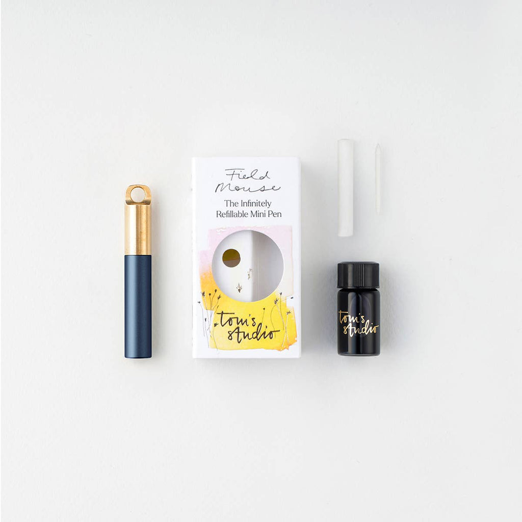 Tom's Studio - The Field Mouse – refillable travel pen: Brass