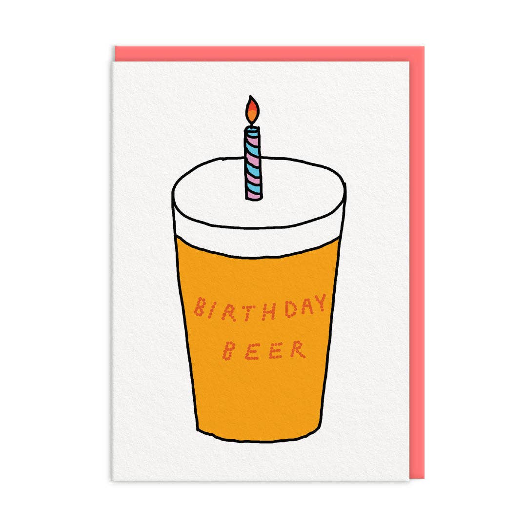 Ohh Deer - Birthday Beer Greeting Card