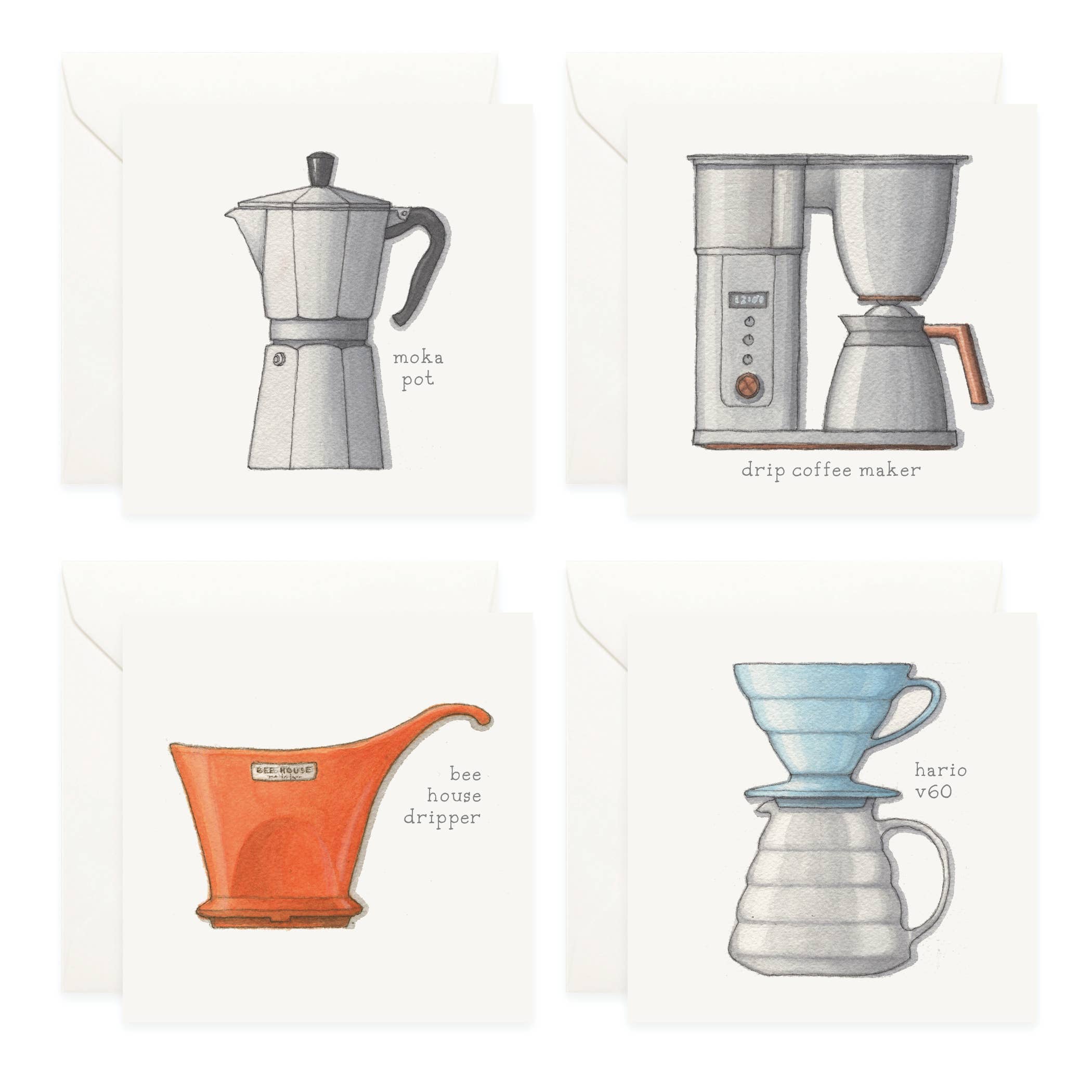 Yeesan Loh - Mini Cards Set / Coffee Brewing