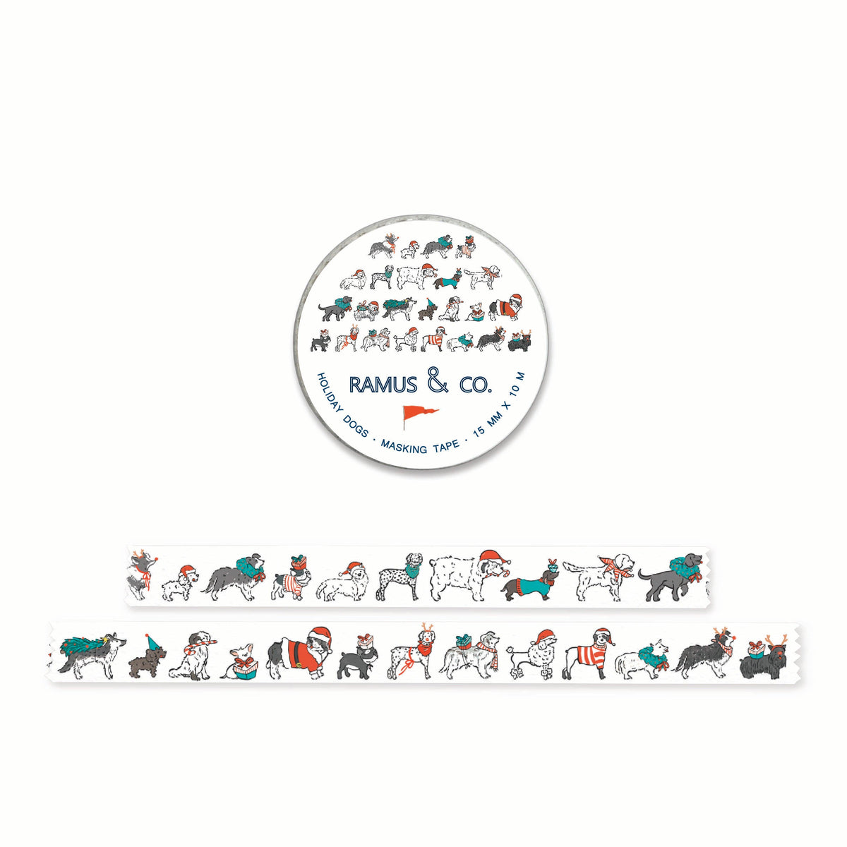 Ramus & Co. - Holiday Dogs Masking Tape