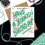 Morgan Swank Studio - Library Card Bookish Birthday Card