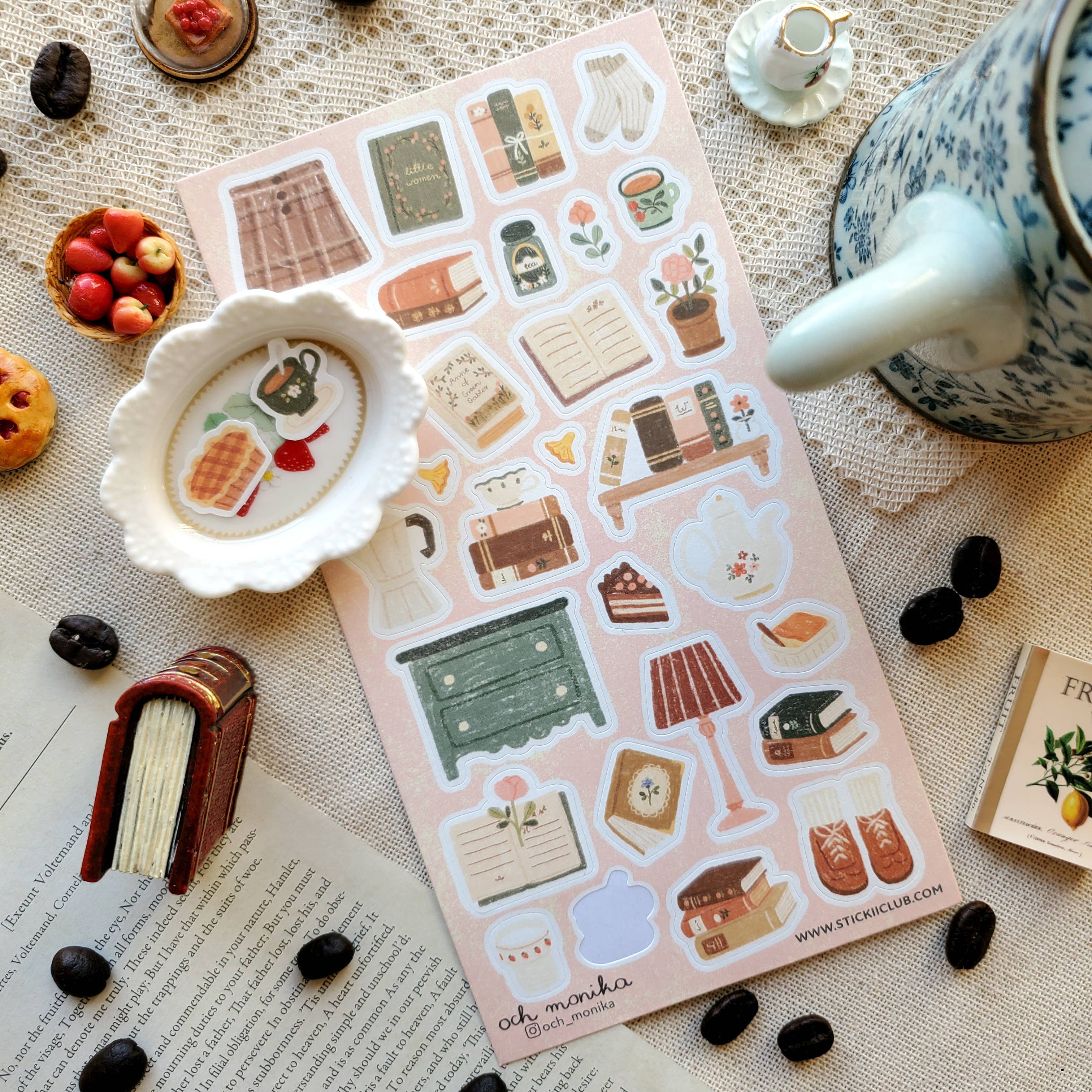 STICKII - Literary Sanctuary Sticker Sheet