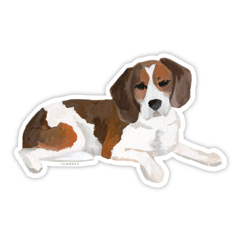 1canoe2  - Beagle Decal Sticker