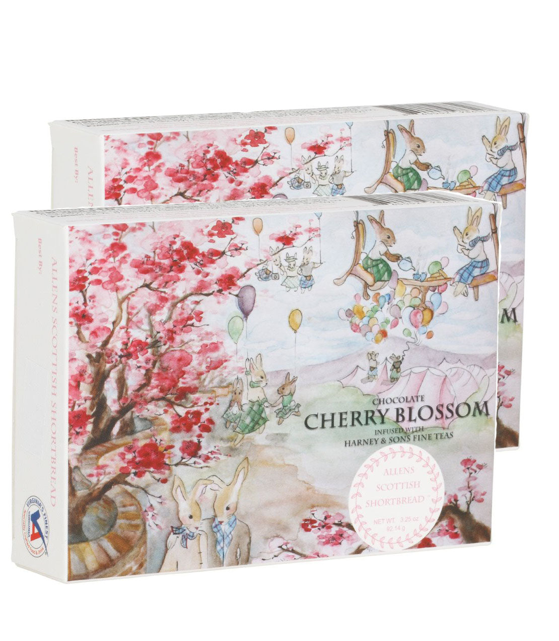 Allens Scottish Shortbread, Cherry Blossom Chocolate